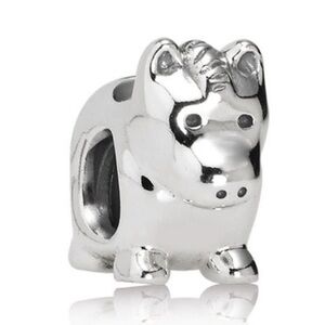 Pandora Sterling Silver Pony Horse Farm Animal Retired Bead Charm
